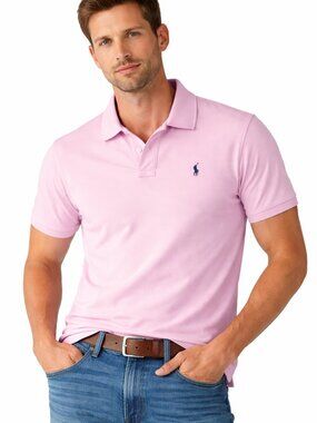 Polo Ralph Lauren Pink Polo Shirt Men’s XL Tall Short Sleeve Pony Logo MN04